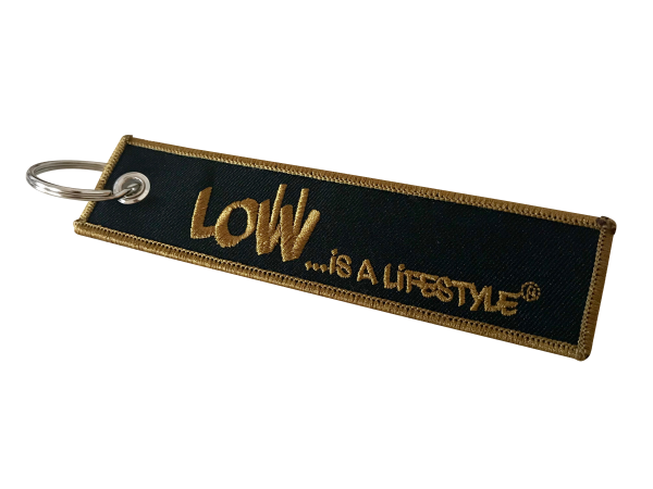 LOW iS A LiFESTYLE® Schlüsselanhänger Schwarz-Gold